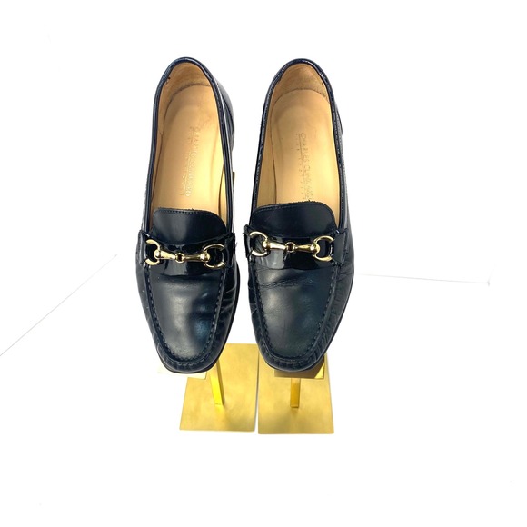 Charles Clinkard Shoes - Charles Clinkard Black Leather Horsebit Loafers Made in Italy Size 36 EU